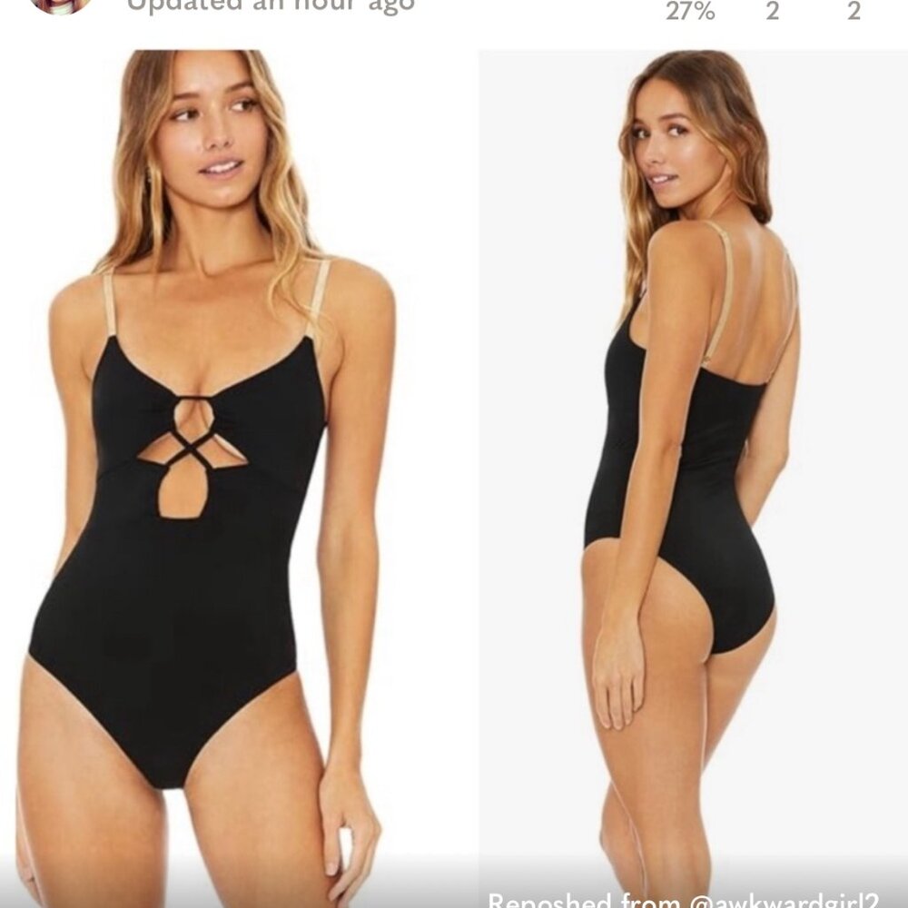 Beach Riot Leslie One-Piece Black